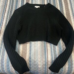 Cropped Knit Sweater